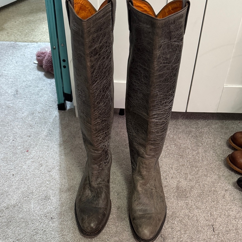 Frye Melissa  Dark Brown Over the Knee Boots